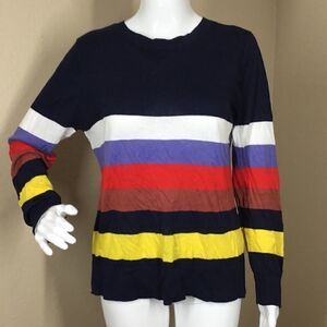 Halogen Striped Bow Back Sweater (G5)